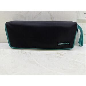 Vintage Caselogic 15 Cassette Padded Carrier Zipper Locked Travel Case EUC